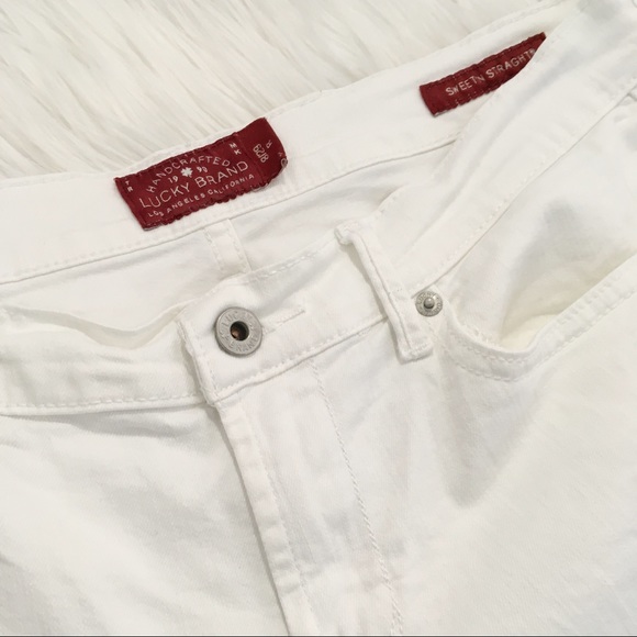 Lucky Brand Sweet ‘N Straight White Denim Jeans 8 - Picture 7 of 8